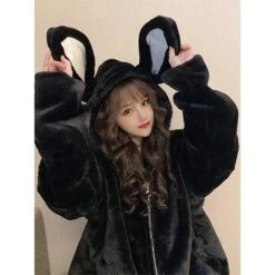 Snow Bunny Kawaii Hooded Coat 12 Snow Bunny Kawaii Hooded Coat -Gothic Clothing Store 4 17277178 e89f 4776 8892 27a07a3c1e7e