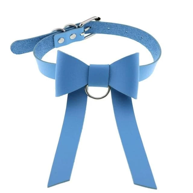 Bowknot Leather Choker 10 Bowknot Leather Choker - Image 10