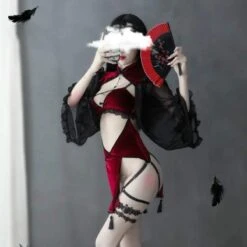 Red Retro Enchantress Lingerie -Gothic Clothing Store 4 30df0891 5fab 4028 836f c78df8410678