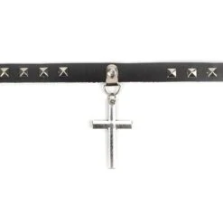 Cross Leather Choker -Gothic Clothing Store 4 426cc328 bbd3 48c0 a204 396849762561