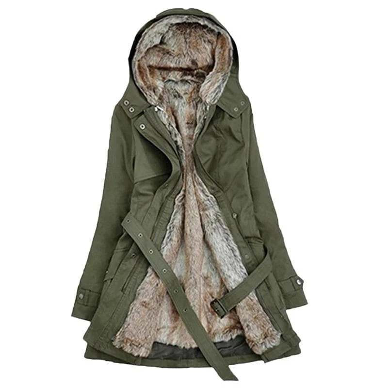 Classy Warm Hooded Coat 5 Classy Warm Hooded Coat - Image 5