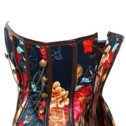 Vintage Punk Floral Corset -Gothic Clothing Store 4 565d4054 877f 4c8a b3fa d0ace3bc2443