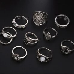 Opal Evil Eye Ring Set -Gothic Clothing Store 4 56aa5b0a cdfc 4bdf 95c6 07b7b8dcdda0