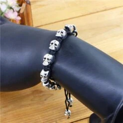 Smiling Skull Vintage Bracelet -Gothic Clothing Store 4 5d72563b 00c8 4ba2 a57b 314b487473f9