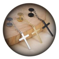 Celestial Crucifix Earrings -Gothic Clothing Store 4 76443f13 6cd6 406c 87d0 de53fd37cf74