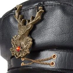 Deer Hunter Leather Beret Hat -Gothic Clothing Store 4 87e5fc47 d675 4bbf 92cc 3dab42e0b863