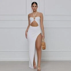 Night Queen Halter Maxi Dress -Gothic Clothing Store 4 90bb774a 256f 4c96 85c3 3bae0bf73f5f