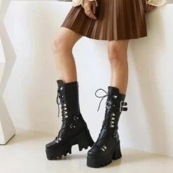 Get High Chunky Platform Boots -Gothic Clothing Store 4 9ae262e6 428d 4ee6 b818 796509bb46fd