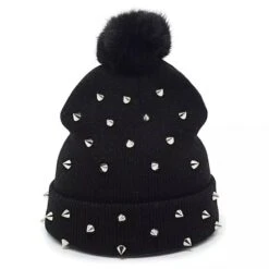 Gothic Rebel Beanie Hat -Gothic Clothing Store 4 a027d10b 2ba4 4257 aced 6bd185d8caa9