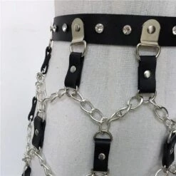 Night Rave Leather Harness Belt -Gothic Clothing Store 4 a03ed427 5f36 467e 938b 2f151e0007e1