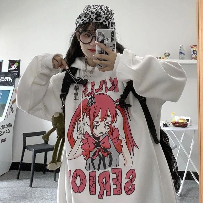 Serial Killer Kawaii Oversized Hoodie 2 Serial Killer Kawaii Oversized Hoodie - Image 2