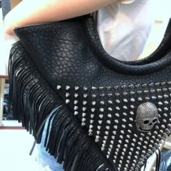 Freja Leather Shoulder Bag -Gothic Clothing Store 4 c269e102 2a55 46aa b6f3 65e53b902374