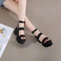 Haunted Chunky Platform Sandals -Gothic Clothing Store 4 d6da158b 2552 4a94 ba0c 3c5ac24345d7