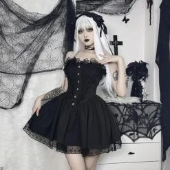 Morgana Gothic Lace Dress -Gothic Clothing Store 4 d7076ca3 64c6 4b1b 8702 72a155b90f1b