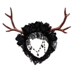 Festive Gothic Antler Horn Headband -Gothic Clothing Store 4 d7491390 4c58 4530 9bca a33d58ed5ffb