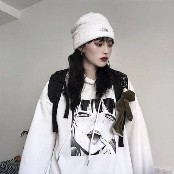 Manga Girl Oversized Hoodie 6 Manga Girl Oversized Hoodie - Image 6