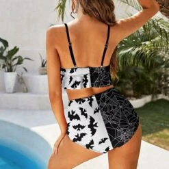 Midnight Dip Two Tone High Waist Bikini Set -Gothic Clothing Store 4 ec09f757 6821 4203 b6ab 96b4dc34904a