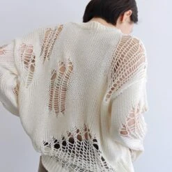 Good Karma Distressed Knit Sweater -Gothic Clothing Store 4 edfc701f cd29 4aa1 b6d6 9a245f59fcb9