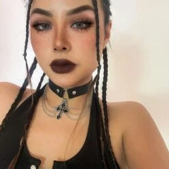 Summon Cross Choker Necklace 7 Summon Cross Choker Necklace -Gothic Clothing Store 4 f14a4afd 00c4 4d6a 85c5 056cd4f23ceb