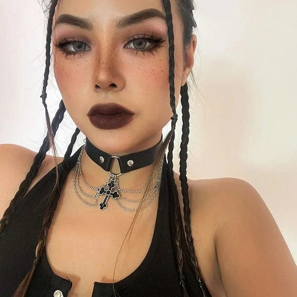 Summon Cross Choker Necklace 4 Summon Cross Choker Necklace - Image 4