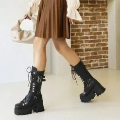 Get High Chunky Platform Boots -Gothic Clothing Store 5 0536f1da 5eea 49d7 9ffb faaca8dcb020