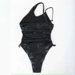 Siren's Touch Snake Print One-Shoulder Swimsuit -Gothic Clothing Store 5 12581f37 14ef 40d6 9491 2ee2a8c82cd6