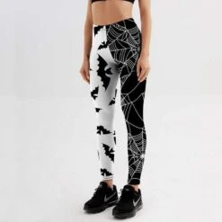 Bats & Webs Fitness Printed Leggings -Gothic Clothing Store 5 2ae40953 6f4e 42f8 a487 34c1cffcbdc4
