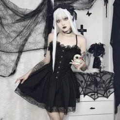 Morgana Gothic Lace Dress -Gothic Clothing Store 5 2e05b8d6 0b33 47e8 a6bb 208eede5c29c