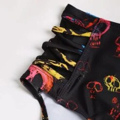 Day Of The Dead Swimwear Crisscross Bikini -Gothic Clothing Store 5 317a989b 2d81 44ab a3d1 19dc88d7c1f8