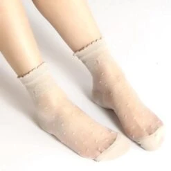 Sweet Nightmare Polka Dot Lace Socks -Gothic Clothing Store 5 47ad9c90 5c38 42a7 85c1 b918308c7830