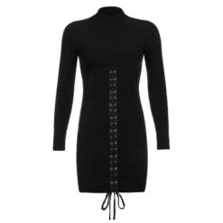 Devlin Black Bodycon Dress -Gothic Clothing Store 5 48a004ee 0aa7 4265 9241 2091625f59e1