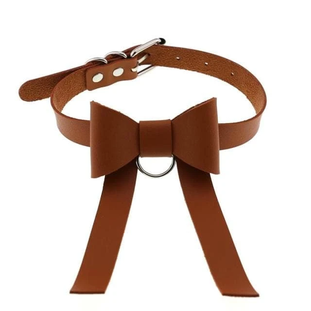 Bowknot Leather Choker 11 Bowknot Leather Choker - Image 11