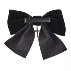 Velvet Bowknot Hair Clip -Gothic Clothing Store 5 54ad5f1c 5ca2 4415 8f91 ba925fbaf643