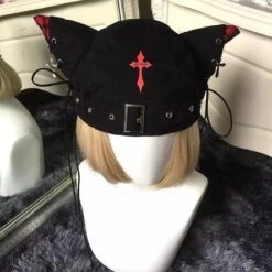 Twisted Illusions Harajuku Beret Hat -Gothic Clothing Store 5 54d972bb c804 449d a687 6b7a93bd355d
