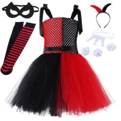 Harley Quinn Inspired Girls Tutu Dress -Gothic Clothing Store 5 56ff6c64 f4f3 442d b28c dce29852a7ba