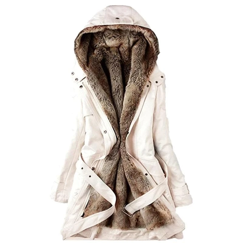Classy Warm Hooded Coat 6 Classy Warm Hooded Coat - Image 6