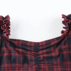 Morticia Vintage Plaid Dress -Gothic Clothing Store 5 64e32277 c708 4167 829c 6164ece7b38e