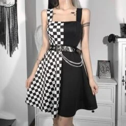Two-Faced Plaid Sexy Dress -Gothic Clothing Store 5 6d5defcd f584 401d 89c4 61cf9459faa3