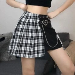 Crime Love Plaid Mini Skirt -Gothic Clothing Store 5 877dd9f8 a02d 4738 b03b 4aba665d2836