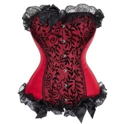 Dark Lace Overbust Corset -Gothic Clothing Store 5 98694a64 be0c 4ff2 a4cb e0094438a03f