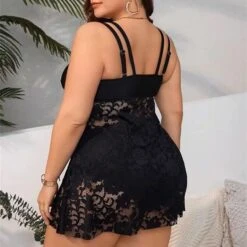 Confident Curves Lace Tankini Swimsuit -Gothic Clothing Store 5 e9b08971 42d5 490e 965e f3cec109ee8b