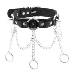 Chain Of Guilt Leather Choker -Gothic Clothing Store 5 ea6c1290 87c9 4fd6 853a fba7ba88cee4
