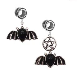 Ominous Stainless Steel Tunnel Earrings 11 Ominous Stainless Steel Tunnel Earrings -Gothic Clothing Store 6 2041bfac e11f 4474 8f4b 67131319a30c