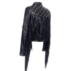 Faux Leather Tassel Gothic Jacket -Gothic Clothing Store 6 388af8b5 eb82 47a3 9f27 2639444b9331