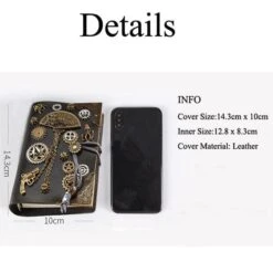 Test Of Time Steampunk Leather Notebook -Gothic Clothing Store 6 429fa999 8356 4e1c 93a4 bc43ab60ba2b