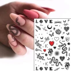 Serpent Nail Art Stickers -Gothic Clothing Store 6 50051bcd 0d4d 4713 b579 14c7ba682330