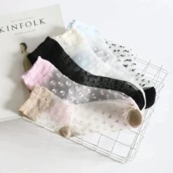 Sweet Nightmare Polka Dot Lace Socks -Gothic Clothing Store 6 6dcc5f73 301e 48ef bbe6 5ee5feb053b0