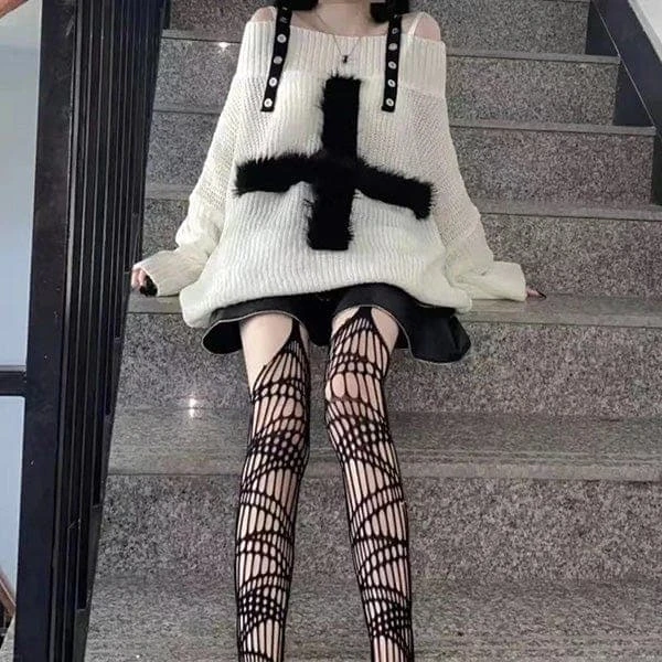 Cross The Line Off-Shoulder Sweater 8 Cross The Line Off-Shoulder Sweater - Image 8