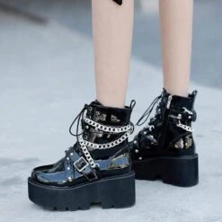 Tormented Gothic Chain Boots 12 Tormented Gothic Chain Boots -Gothic Clothing Store 6 8afbd9e4 65b8 402b b231 c1f2c977df1f