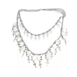 Double Chain Skull Necklace -Gothic Clothing Store 6 af771d9d 8a66 494f be81 46f3f8d1e0d9